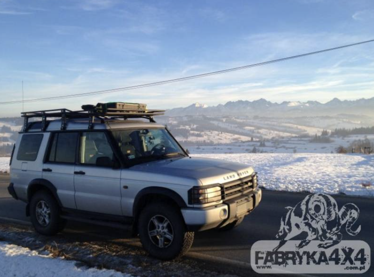 Trunk without net Land Rover Discovery II version with rails