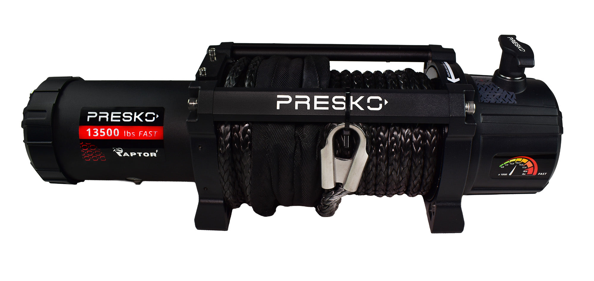 Wyciągarka elektryczna Presko RAPTOR 13.5 S 12V 13500 LBS SYNTETYK