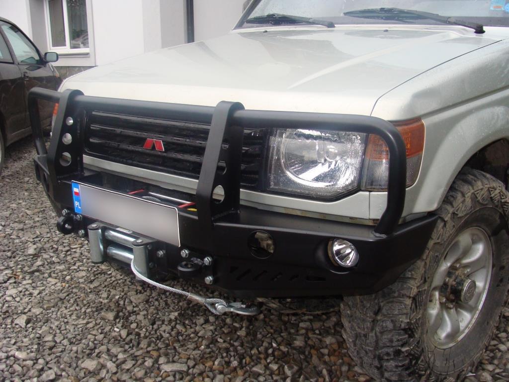 Front bumper Mitsubishi Pajero II 91-99 version with wide fenders V33