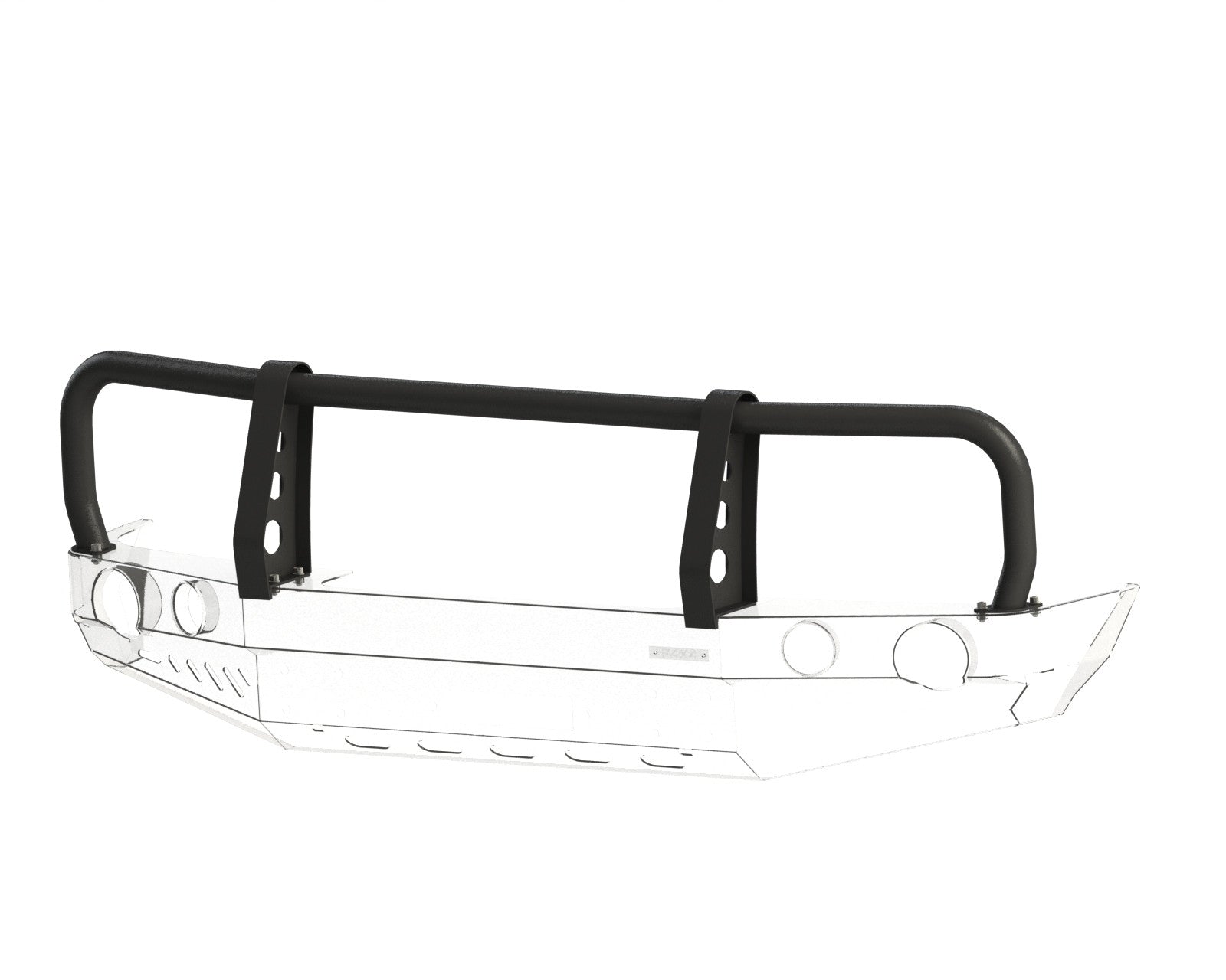 Bullbar do zderzaka Mitsubishi Pajero II 91-99 bez plastikowych poszerzeń