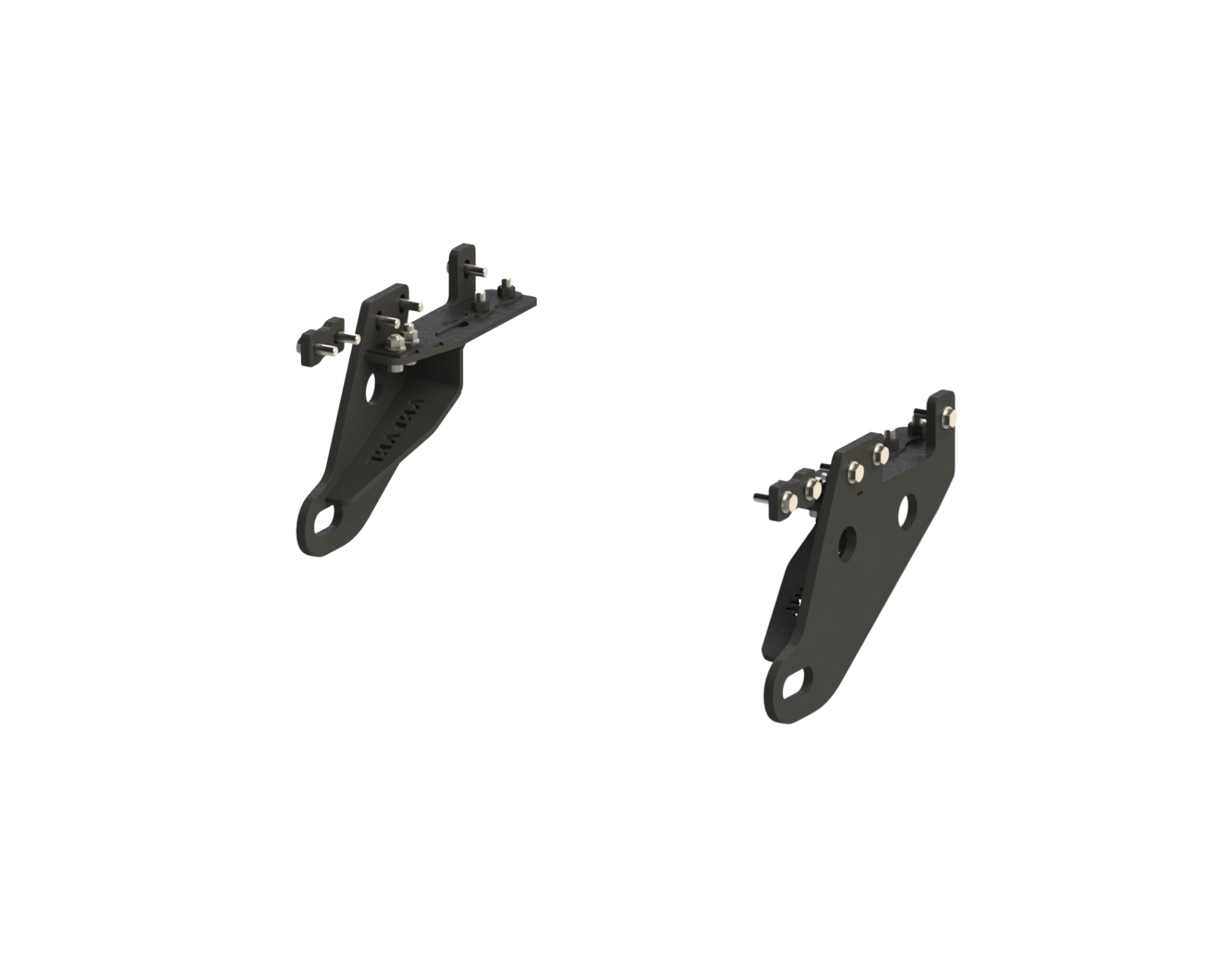Set of towing handles / towing eyes left + right Toyota Hilux Revo 2016-