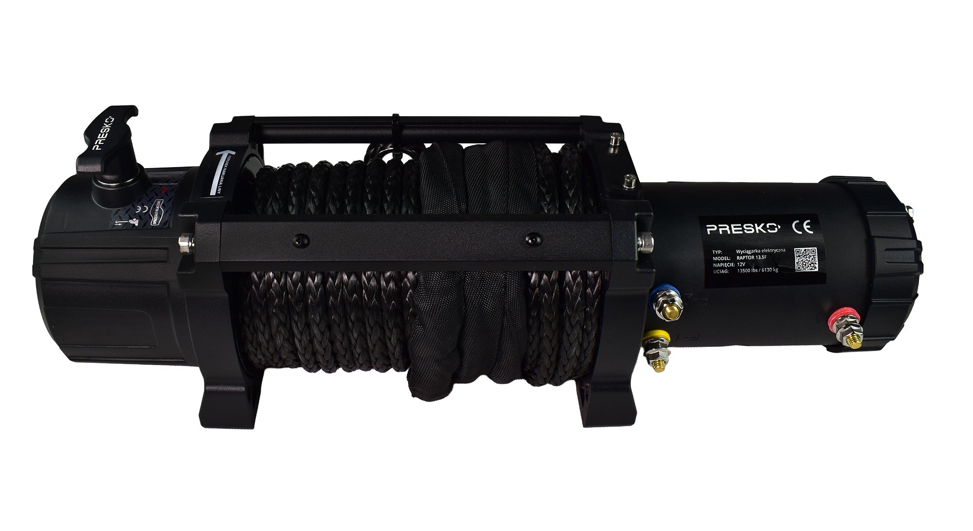 Wyciągarka elektryczna Presko RAPTOR 13.5 S 12V 13500 LBS SYNTETYK