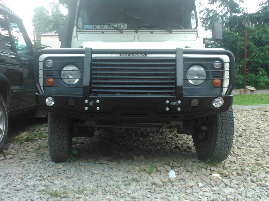 Bullbar do zderzaka Land Rover Defender 110 wersja z klimatyzacją