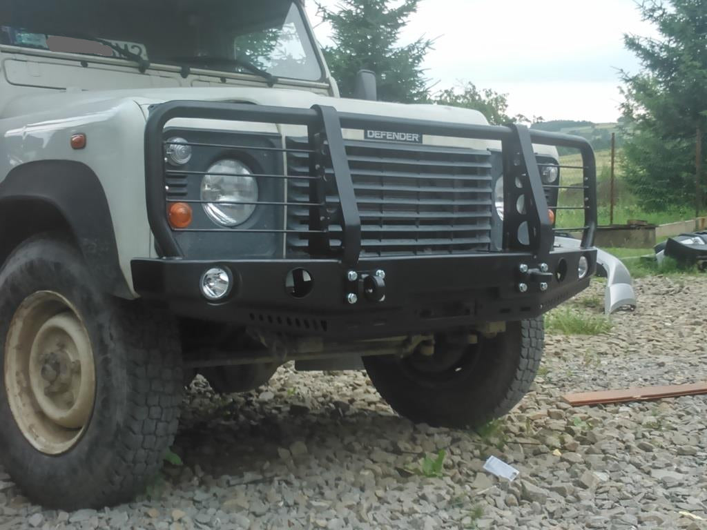 Bullbar for Land Rover Defender 110 bumper without air conditioning