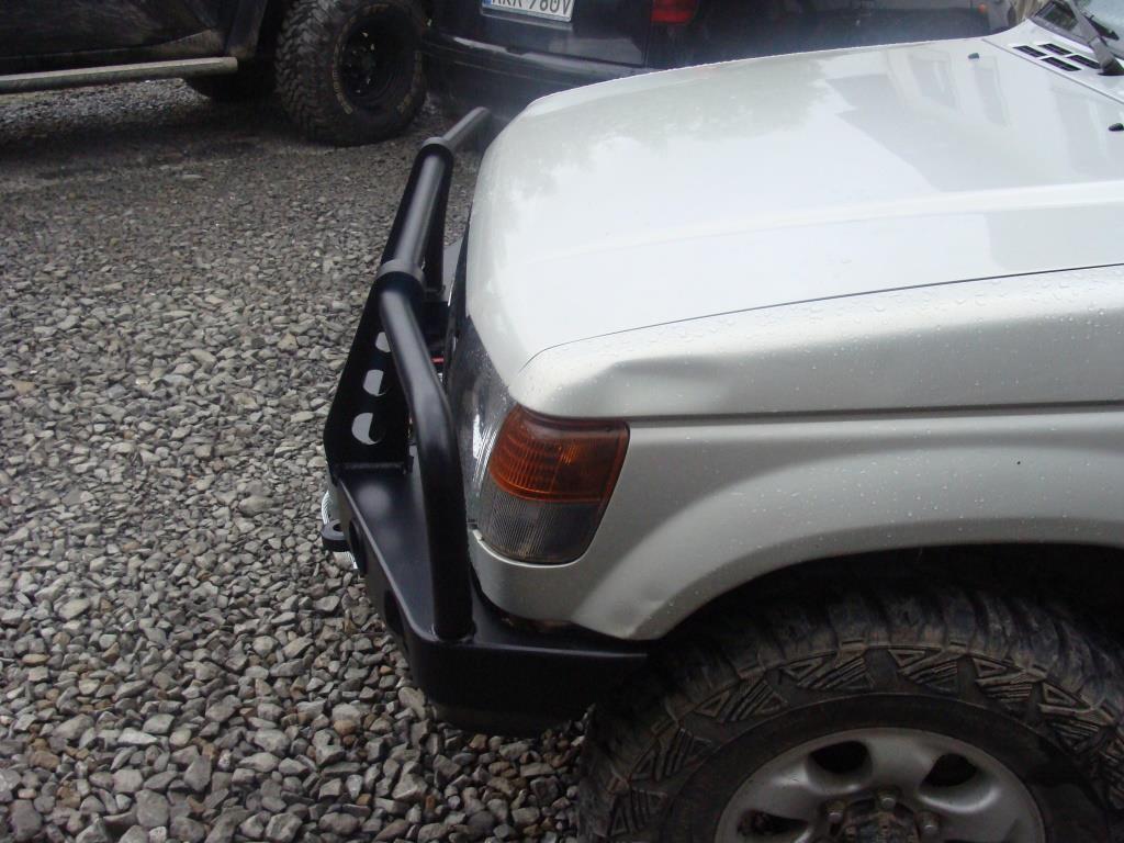 Front bumper Mitsubishi Pajero II 91-99 version with wide fenders V33